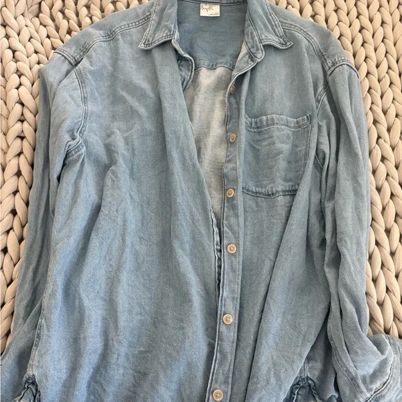 Aerie Light Blue Denim Jacket - Picture 3 of 3